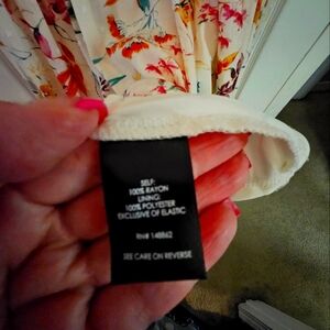 Cream floral summer dress from Torrid.